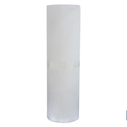 Malla de PVC | Hueco cuadrado de 5 mm | Color blanco | Medida 1 x 25 m