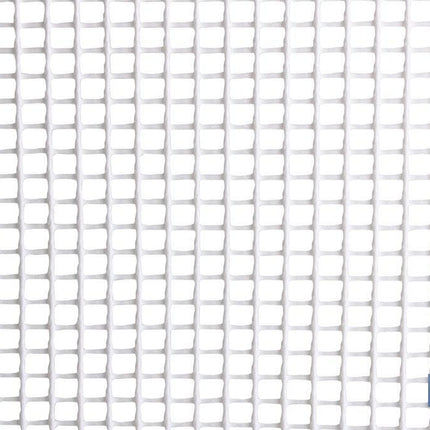 Malla de PVC | Hueco cuadrado de 5 mm | Color blanco | Medida 1 x 25 m