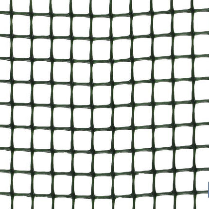Malla de PVC | Hueco cuadrado de 10 mm | Color verde | Medida 1 x 25 m