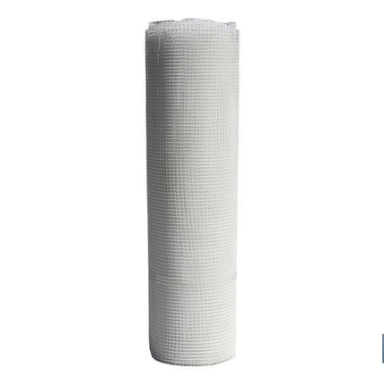 Malla de PVC | Hueco cuadrado de 10 mm | Color blanco | Medida 1 x 25 m