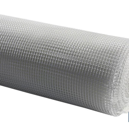 Malla de PVC | Hueco cuadrado de 10 mm | Color blanco | Medida 1 x 25 m