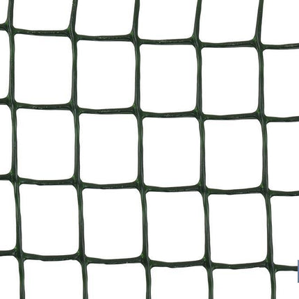 Malla de PVC | Hueco cuadrado de 20 mm | Color verde | Medida 1 x 25 m