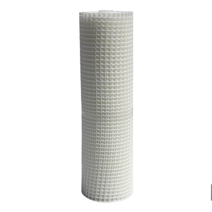 Malla de PVC | Hueco cuadrado de 20 mm | Color blanco | Medida 1 x 25 m