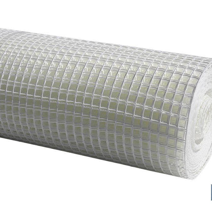 Malla de PVC | Hueco cuadrado de 20 mm | Color blanco | Medida 1 x 25 m