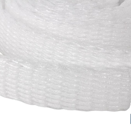Rollo de malla tubular de espuma elástica | Protege y asegura objetos frágiles | Se amolda y adapta