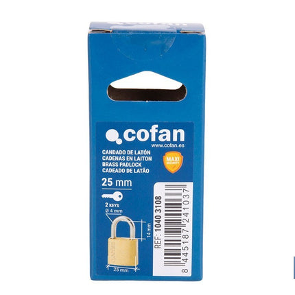 Candado de Latón Quality Plus Cofan · Imagen de la familia Cofan