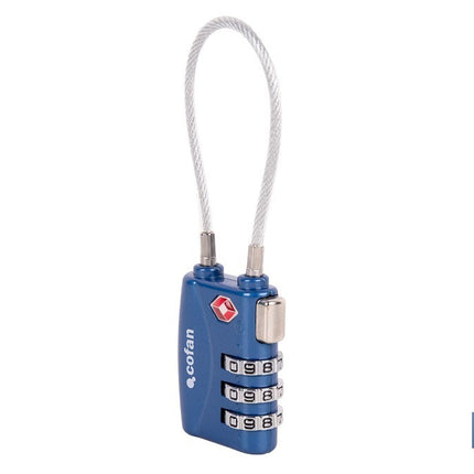 Candado Combinación Equipaje con Cable