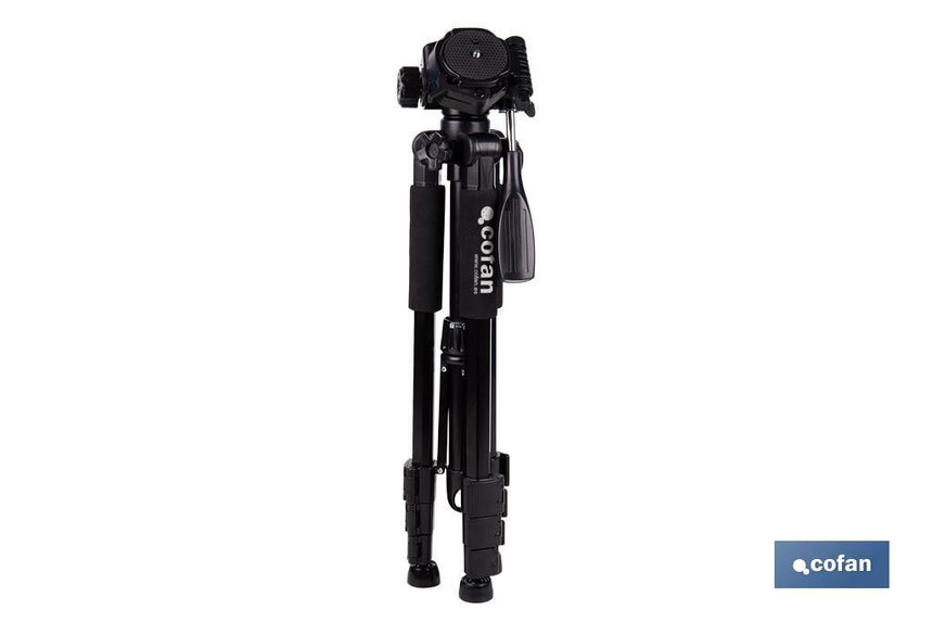 Trípode telescópico universal | 3 patas extensibles | Altura ajustable desde 49 cm hasta 149 cm | Material: ABS + aluminio | Bolsa de transporte incluida