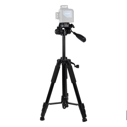 Trípode telescópico universal | 3 patas extensibles | Altura ajustable desde 49 cm hasta 149 cm | Material: ABS + aluminio | Bolsa de transporte incluida