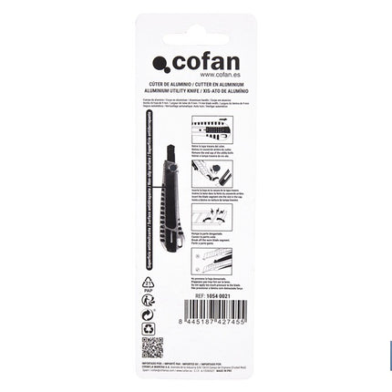 Cúter profesional de aluminio Cofan · Imagen de la familia Cofan