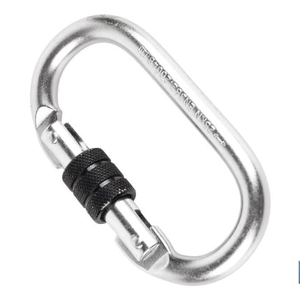 Mosquetón de seguridad | Con Roscado seguro | Resistencia 25kN | EN 362 | Clase B I Cat lll