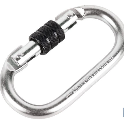 Mosquetón de seguridad | Con Roscado seguro | Resistencia 25kN | EN 362 | Clase B I Cat lll