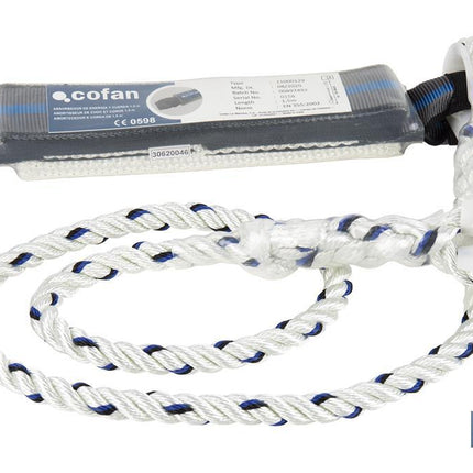 Absorbedor de Energía | Con Cuerda de Seguridad de 1,5 m | Color Blanco