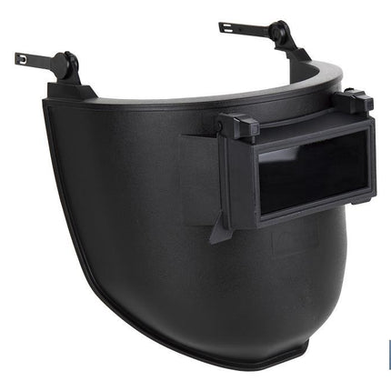 Máscara de soldar | Adaptable a casco de obra | Color negro