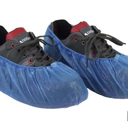 Cubre zapato en color Azul | Fabricado en Polietileno Clorado | Desechables | 100 Unidades