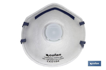 Mascarilla FFP2 NR | Con válvula Extra confort | Protección Auto filtrante | Pack de 10 Unidades