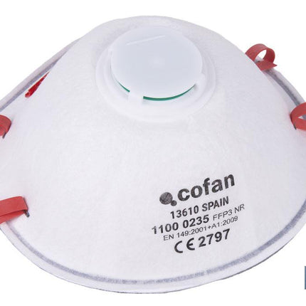 Mascarilla FFP3 NR | Con válvula Extra confort | Protección Auto filtrante | Pack de 10 Unidades