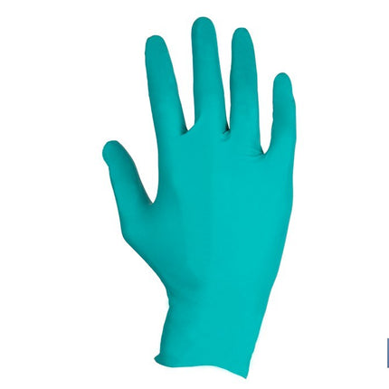 Caja de 100 guantes de nitrilo desechables de color verde, sin polvo, de alta resistencia y protección profesional Cofan · Imagen de la familia Cofan