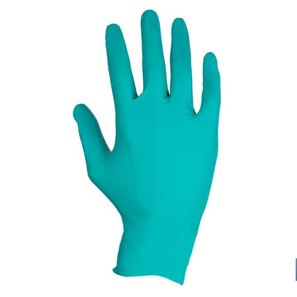 Caja de 100 guantes de nitrilo desechables de color verde, sin polvo, de alta resistencia y protección profesional Cofan · Imagen de la familia Cofan