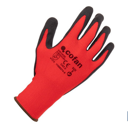 Guantes impregnados de nitrilo modelo Sandy Coating Cofan · Imagen de la familia Cofan