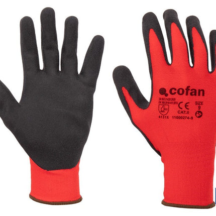 Guantes impregnados de nitrilo modelo Sandy Coating Cofan · Imagen de la familia Cofan