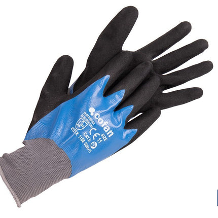 Guantes impregnados de nitrilo sandy de doble capa Cofan · Imagen de la familia Cofan