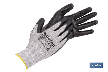 Guantes anticorte ultraligeros impregnados de PU negro Cofan · Imagen de la familia Cofan