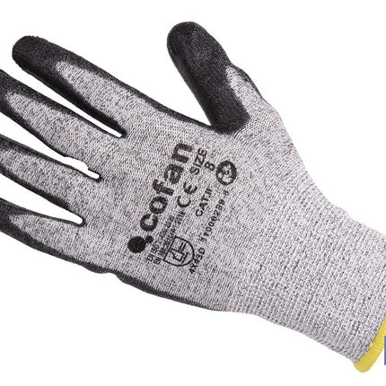 Guantes anticorte ultraligeros impregnados de PU negro Cofan · Imagen de la familia Cofan
