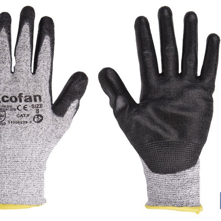 Guantes anticorte ultraligeros impregnados de PU negro Cofan · Imagen de la familia Cofan