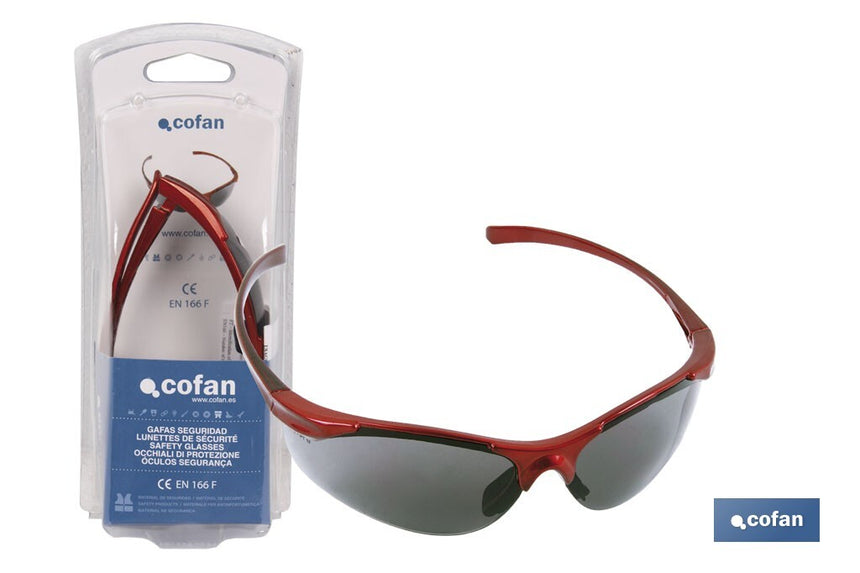 Blíster Gafa de Seguridad Anatómica | Lentes de protección frente a Rayos UV | Ultraligeras para un uso intensivo