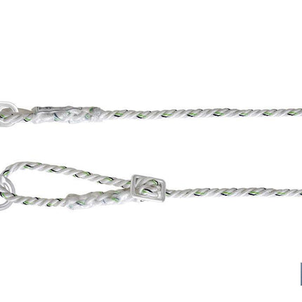 Cuerda de seguridad para posicionamiento de sujeción | Cordón de seguridad con ajustador y 2 mosquetones