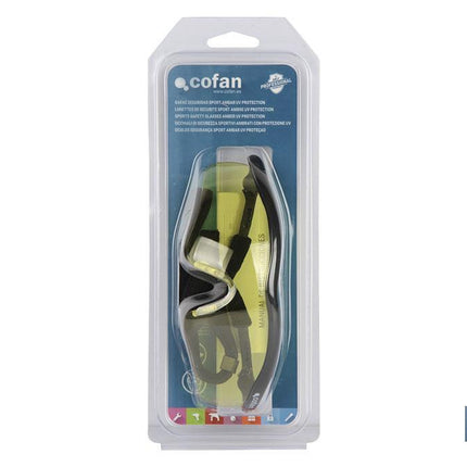 Gafas protectoras de seguridad ámbar | Resistente a arañazos | Mayor seguridad en bricolaje y soldadura, entre otros