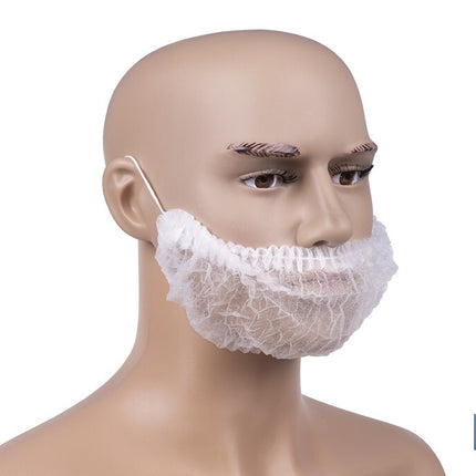 Cubrebarbas desechables | Material: polipropileno | Color: blanco | Talla única | Disponibles en packs de 100 unidades