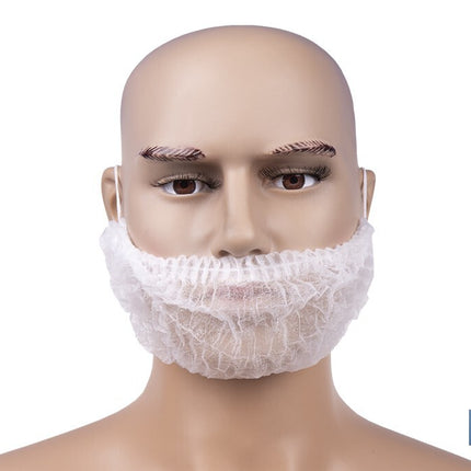 Cubrebarbas desechables | Material: polipropileno | Color: blanco | Talla única | Disponibles en packs de 100 unidades