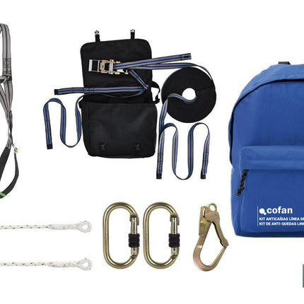 Kit anticaídas | Para utilizar una Línea de vida | Máxima protección y seguridad