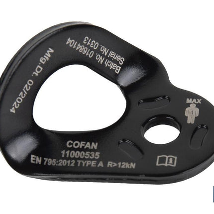 Placa de anclaje conforme a EN 795:2012 | Anclaje tipo A | Material: Acero | Resistencia: 23 kN | Fijación de Ø10,5 mm