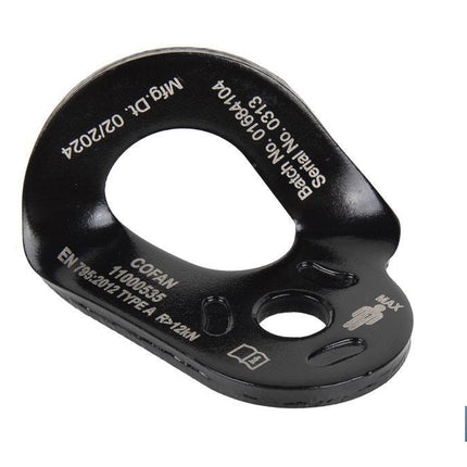 Placa de anclaje conforme a EN 795:2012 | Anclaje tipo A | Material: Acero | Resistencia: 23 kN | Fijación de Ø10,5 mm