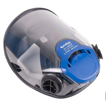 Máscara completa Clase 1 para doble filtro lateral y visor de alta protección | Filtros no incluidos | Conforme con la normativa EN 136 y EN 166