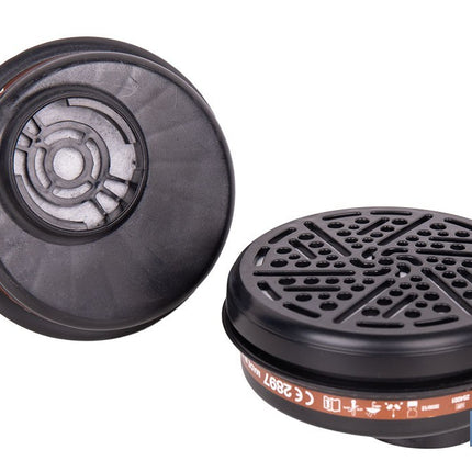Set de 2 filtros A1 para máscara completa Cofan | Protección frente a gases y vapores de compuestos químicos