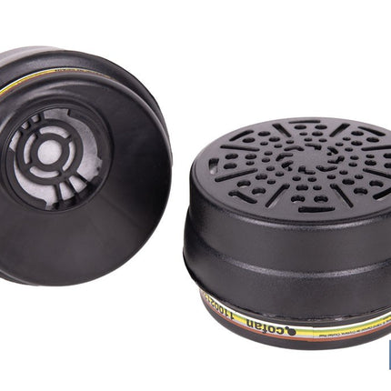 Set de 2 filtros ABEK1P3 para máscara completa Cofan | Protección avanzada frente a gases, vapores y partículas