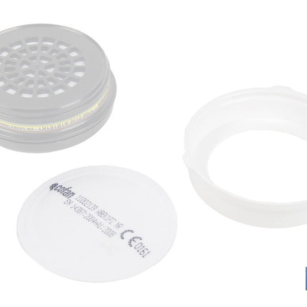 Pack de 10 Prefiltros P2 NR para Filtros A1B1E1K1 + 2 Aros Retenedores