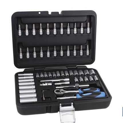 Maletín 57 pcs Profesional vasos y puntas 1/4.