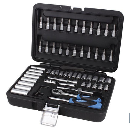 Maletín 57 pcs Profesional vasos y puntas 1/4.