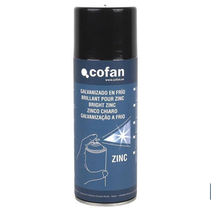 Galvanizado en frío | Envase 400 ml | Esmalte Spray Zinc | Color Plata | Protege el Metal