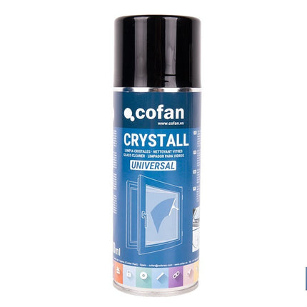 Limpiacristales en aerosol universal | Envase de 400 ml con efecto desengrasante | Fórmula antimarcas