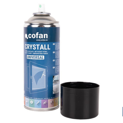 Limpiacristales en aerosol universal | Envase de 400 ml con efecto desengrasante | Fórmula antimarcas