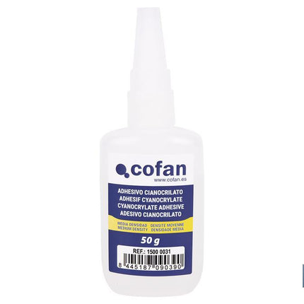 Adhesivo cianoacrilato de media viscosidad Cofan · Imagen de la familia Cofan