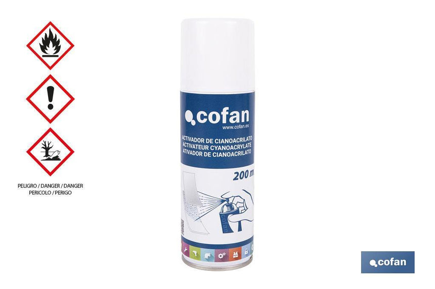Activador de cianoacrilato 200 ml | Ideal en superficies porosas | Unir de forma sencilla y firme pequeñas partes sensibles