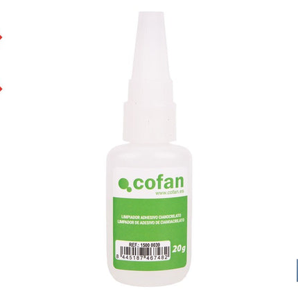 Limpiador de adhesivo cianoacrilato de 20 g | Disolvente para pegamentos