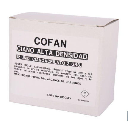 Adhesivo cianoacrilato de alta viscosidad Cofan · Imagen de la familia Cofan